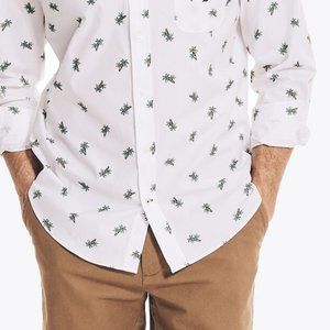 Men's long sleeve shirt palm tree print